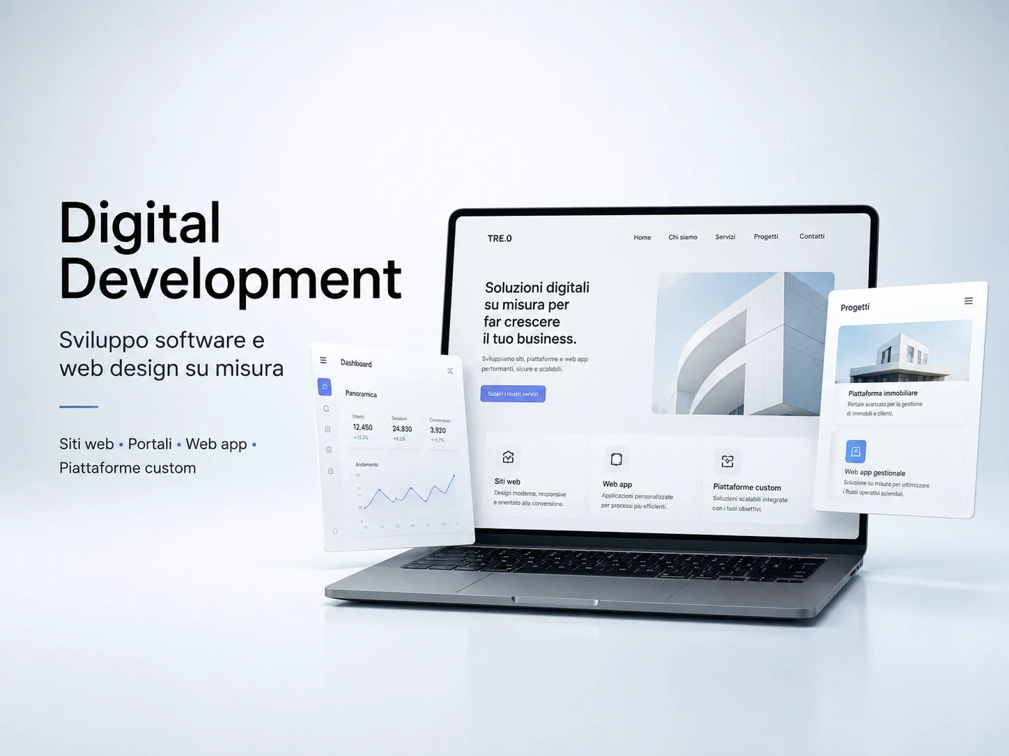 Sviluppo di siti web e piattaforme digitali su misura