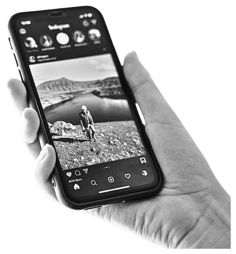 Smartphone con contenuto social